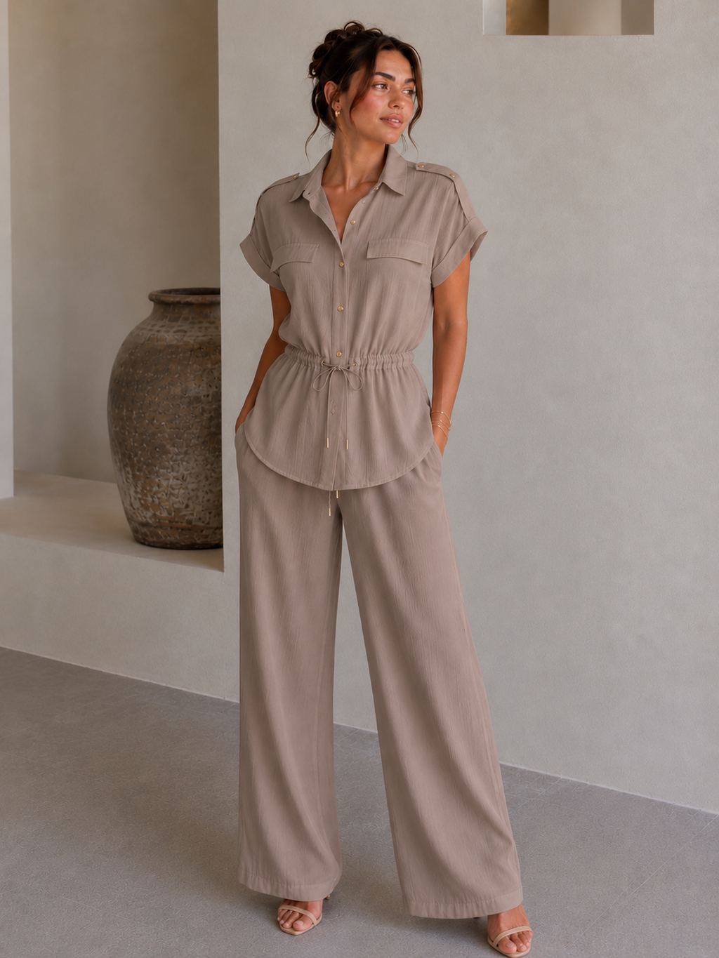 Blush Linen Takım Kombin